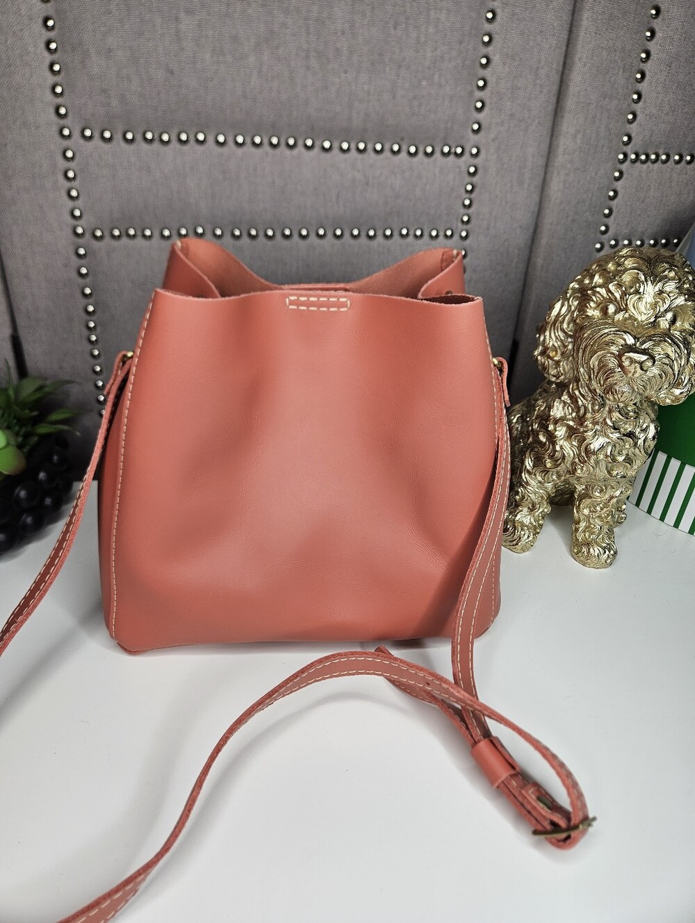 Portland Leather Goods Apricot Brandy Butterfly Bag
